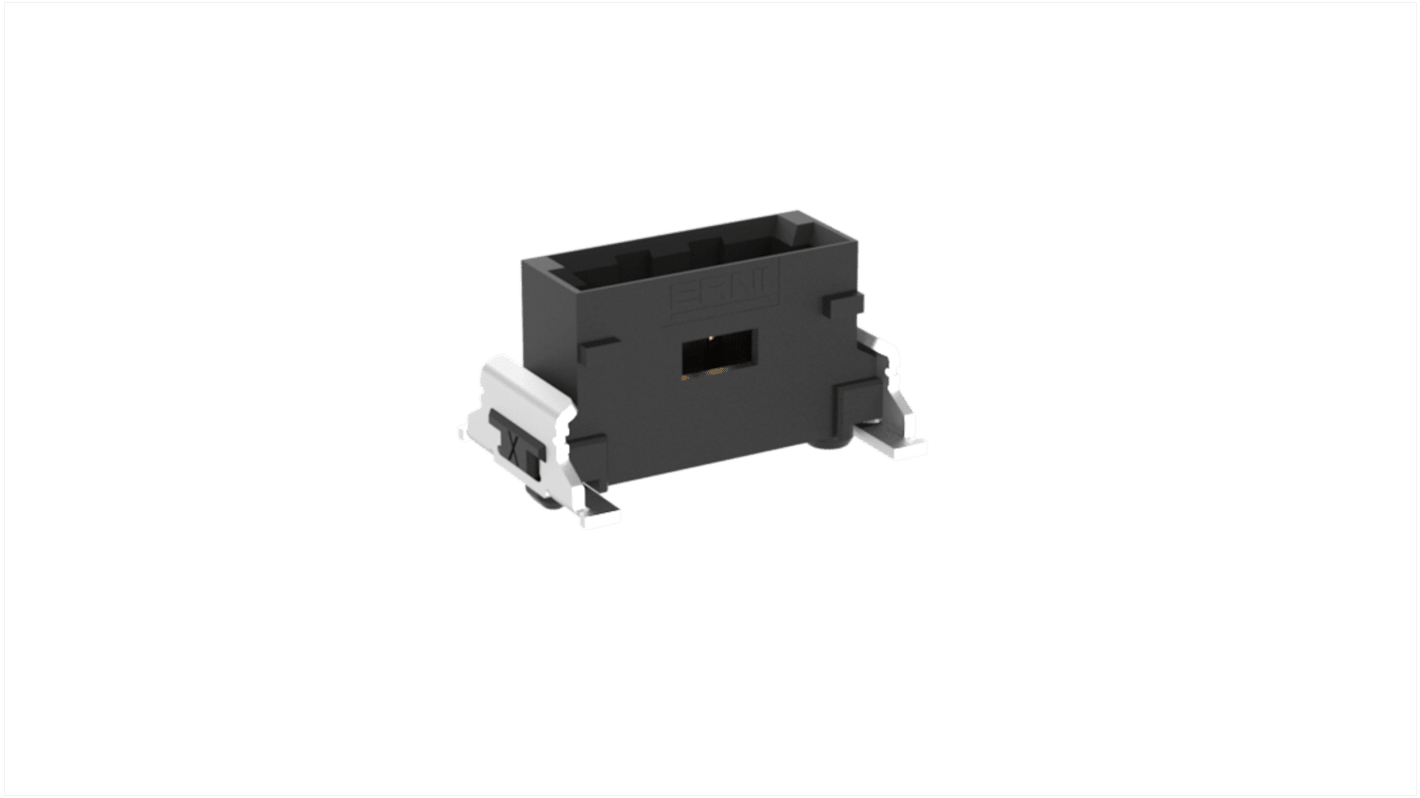 Conector macho para PCB ERNI serie MiniBridge de 4 vías, 1 fila, paso 1.27mm, Montaje Superficial