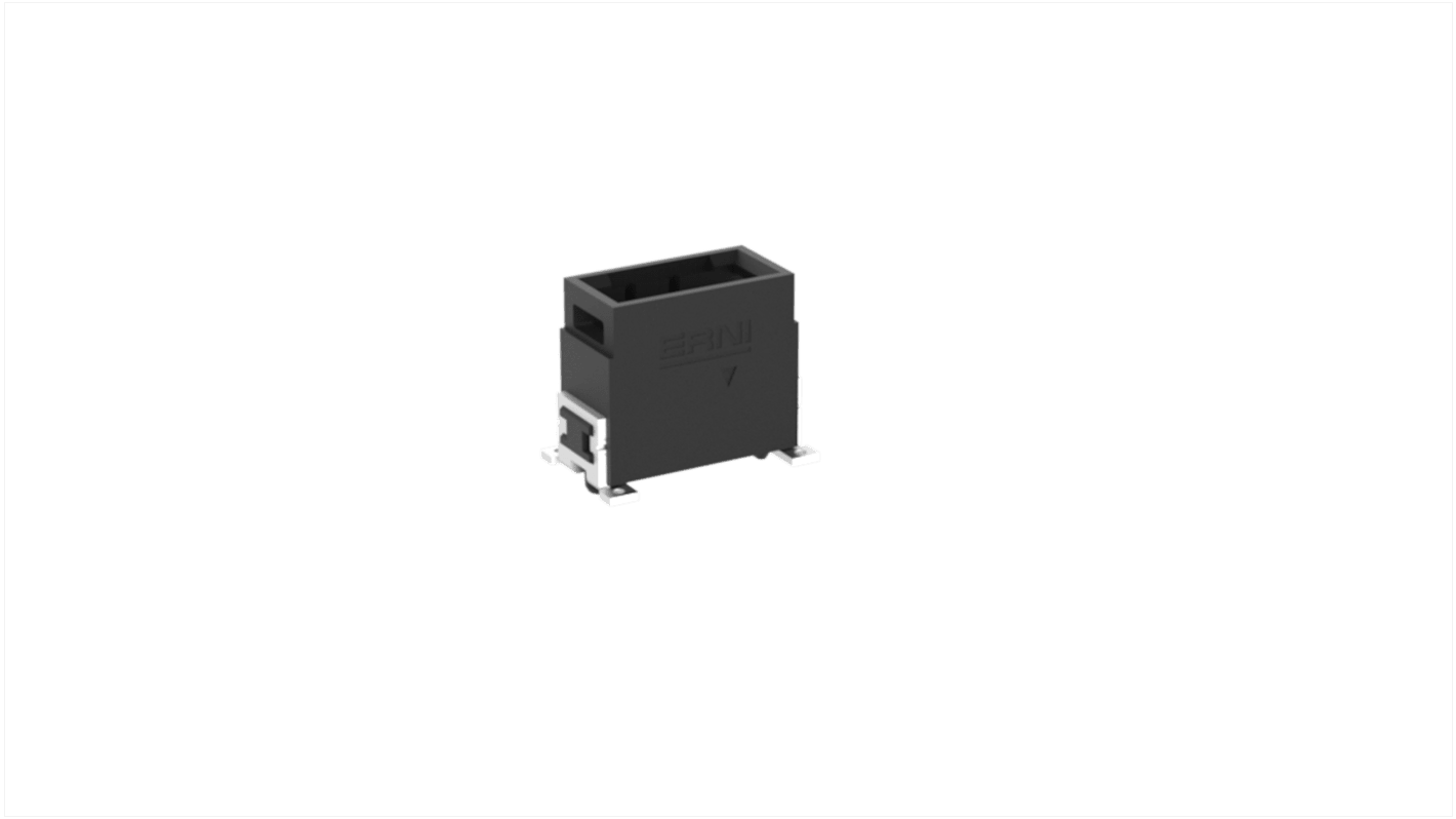 Conector macho para PCB ERNI serie MaxiBridge de 2 vías, 1 fila, paso 2.54mm, Montaje Superficial