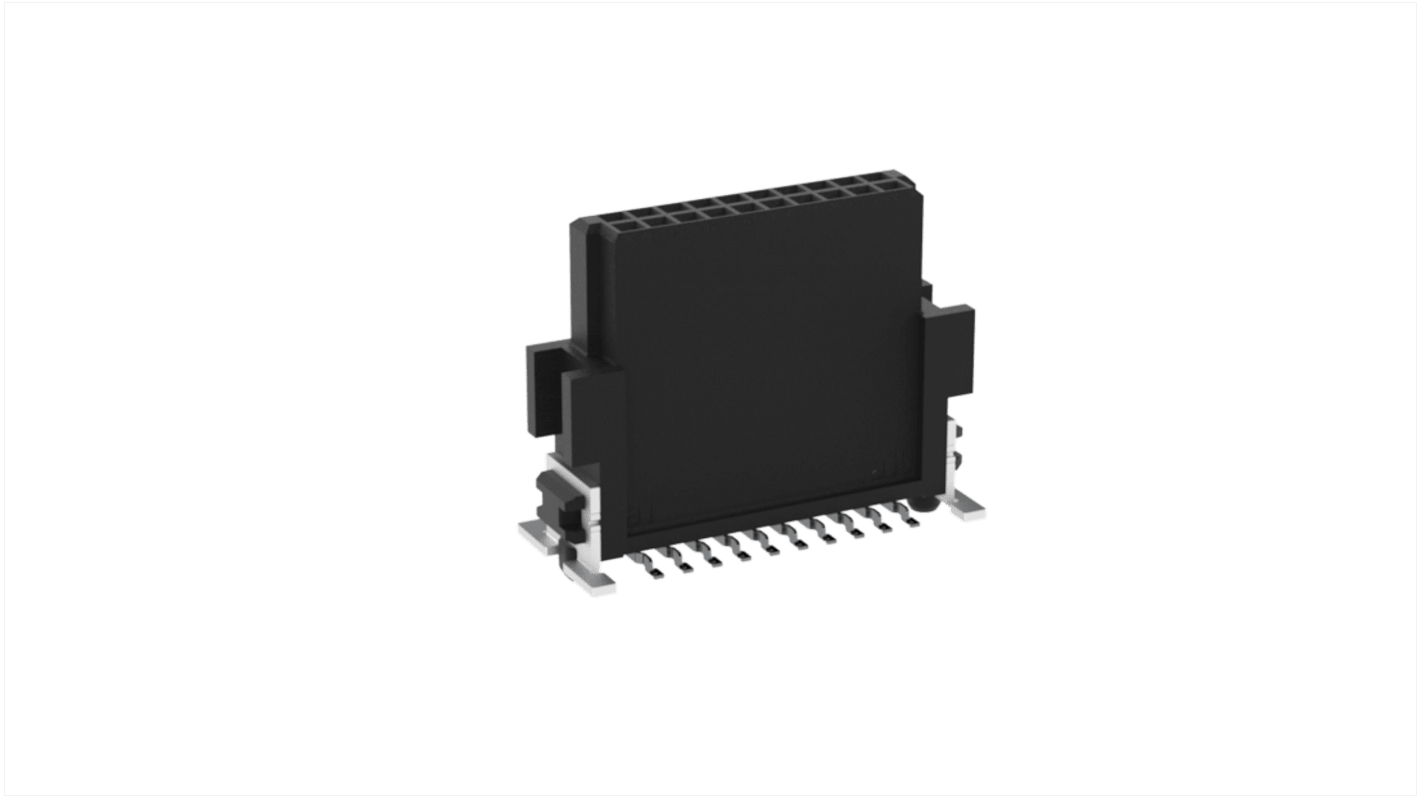 ERNI PCB aljzat 1.27mm 20 érintkezős, 2 soros , Felületszerelt, Függőleges NYÁK-csatlakozó aljzat