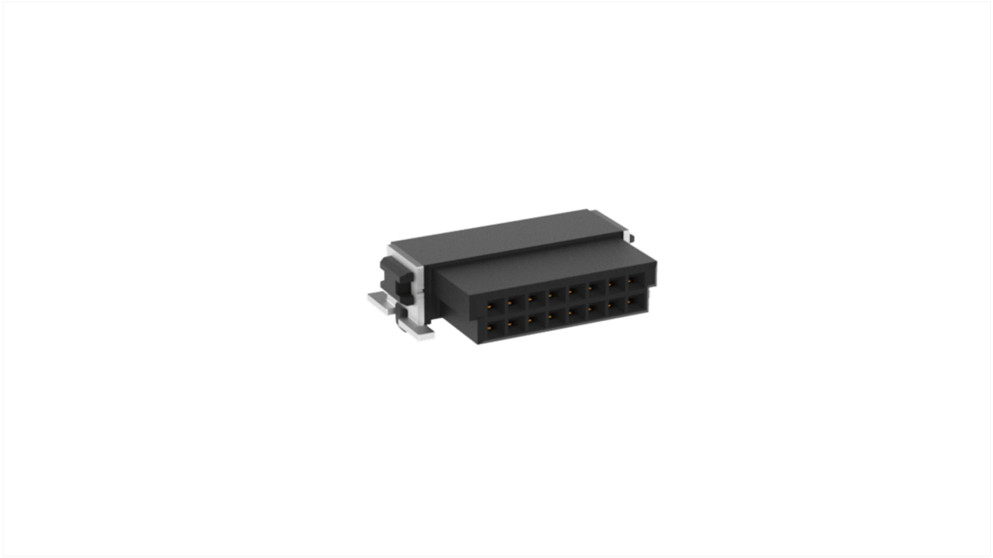 Conector hembra para PCB ERNI, de 16 vías en 2 filas, paso 1.27mm, Montaje Superficial
