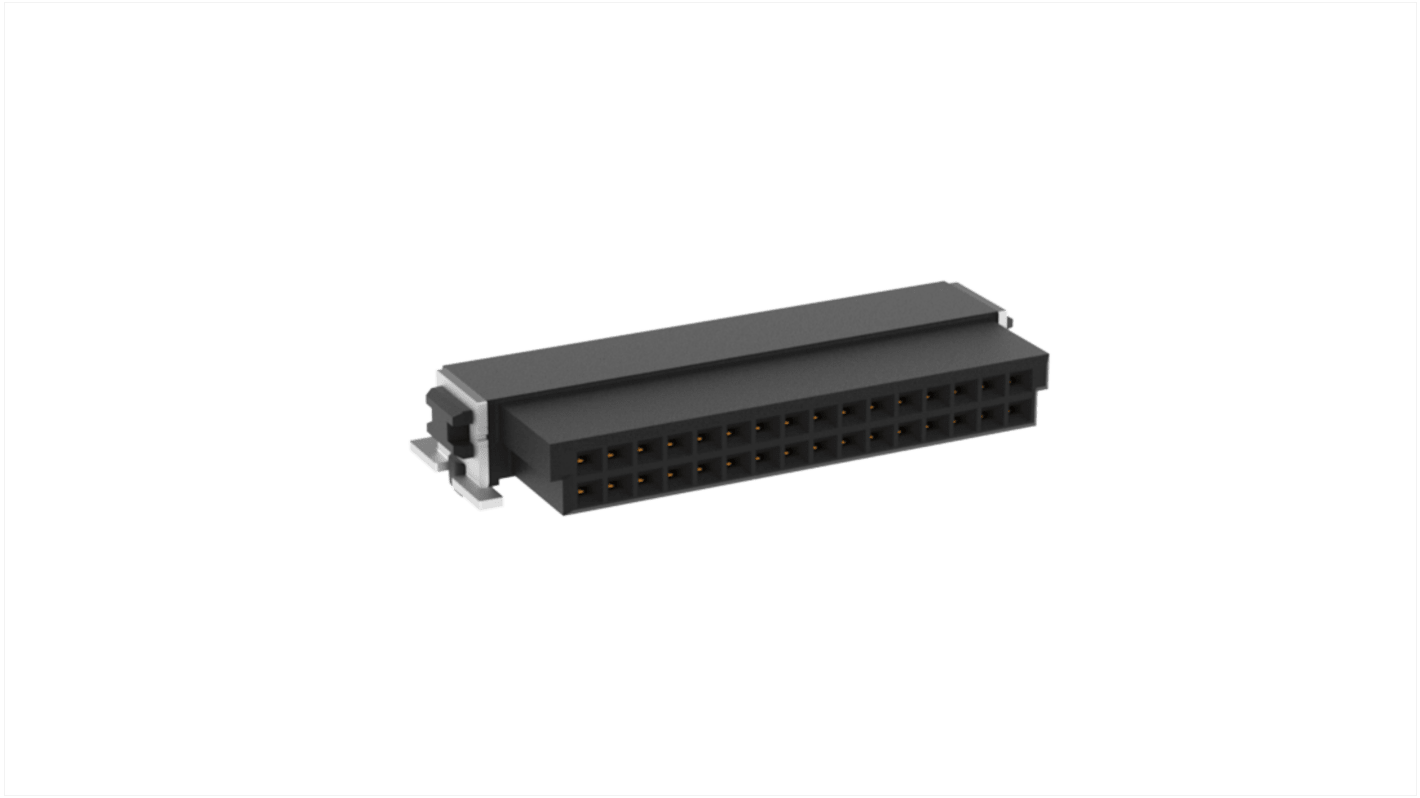 Conector hembra para PCB ERNI, de 32 vías en 2 filas, paso 1.27mm, Montaje Superficial