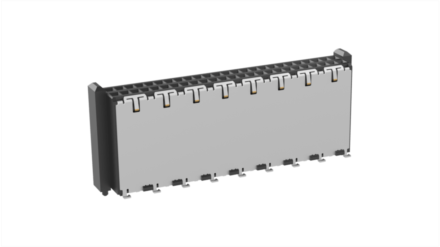 Conector hembra para PCB ERNI, de 50 vías en 2 filas, paso 1mm, Montaje Superficial
