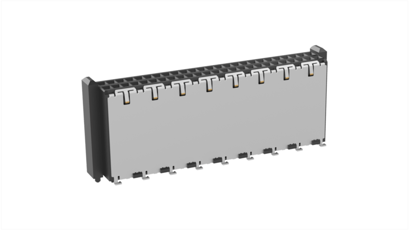 Connecteur femelle pour CI, 50 contacts, 2 rangées, 1mm, Montage en surface