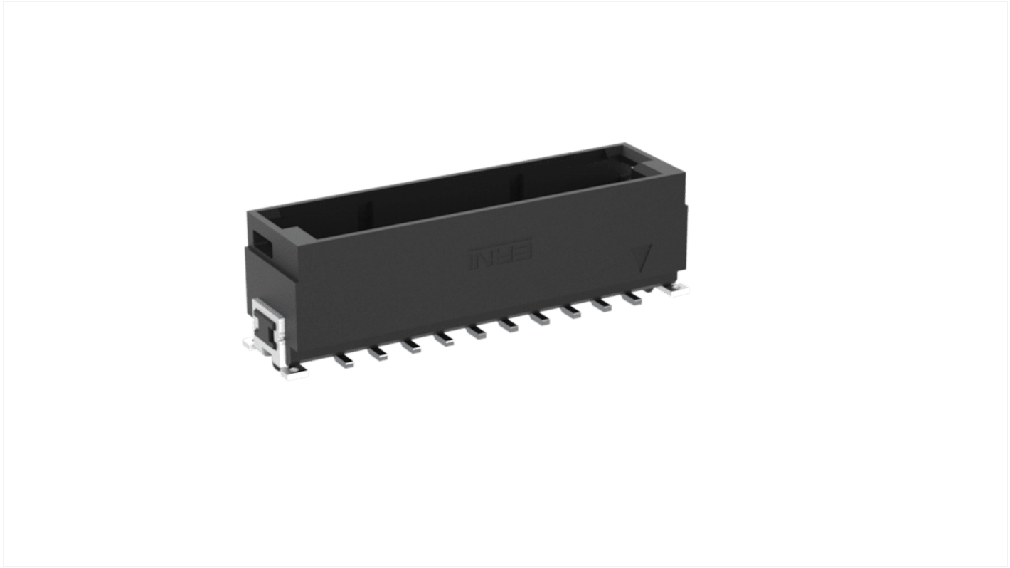 ERNI MaxiBridge Series Surface Mount PCB Header, 20 Contact(s), 2.54mm Pitch, 2 Row(s)