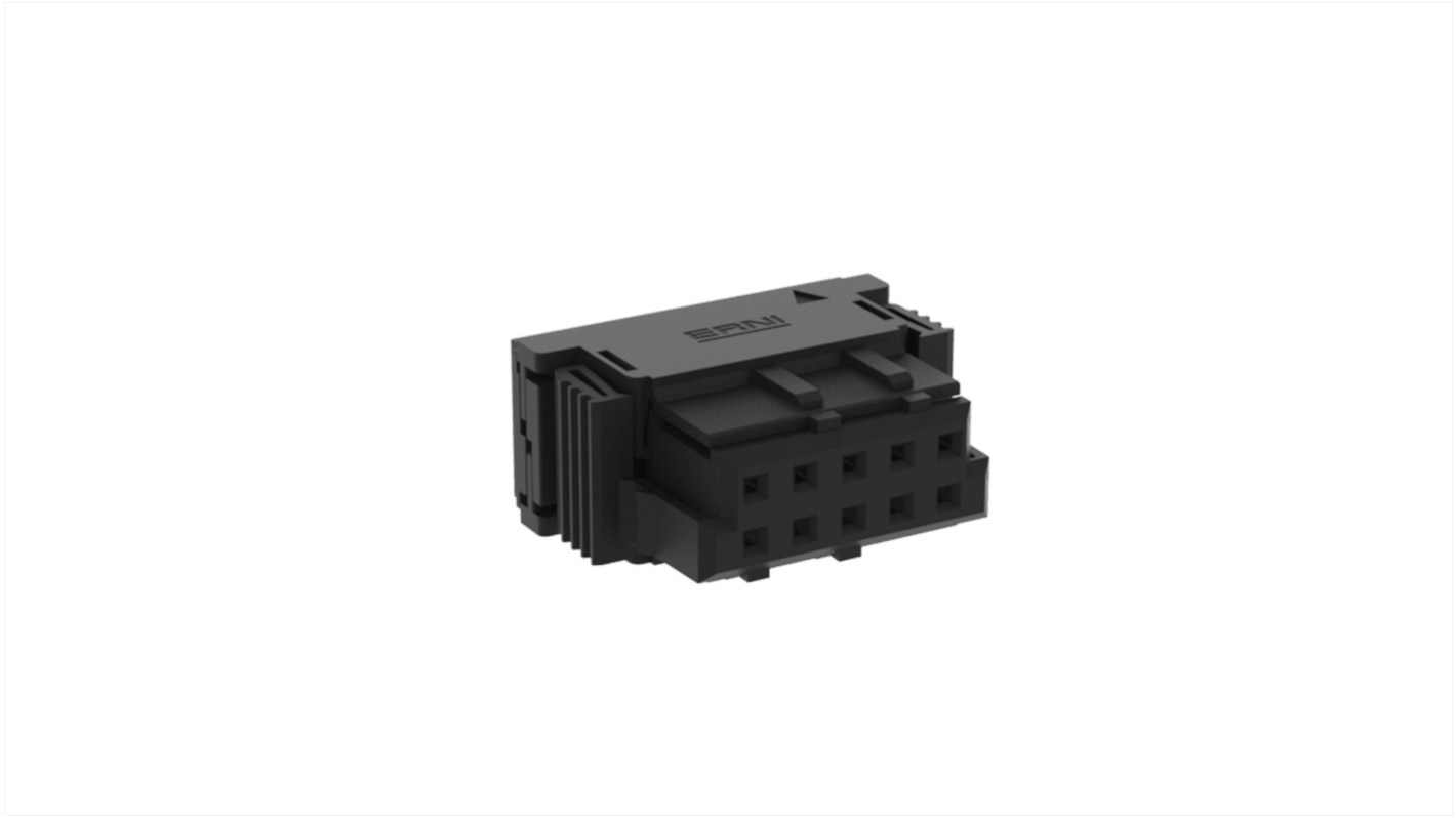 ERNI Female PCB Connector Housing, 2.54mm Pitch, 10 Way, 2 Row