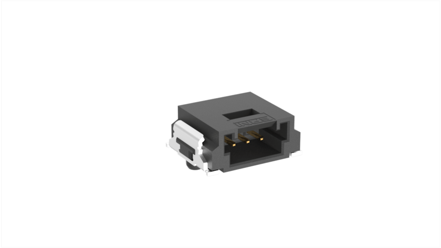 Embase pour CI ERNI, MiniBridge, 3 pôles , 1.27mm 1 rangée, Angle droit