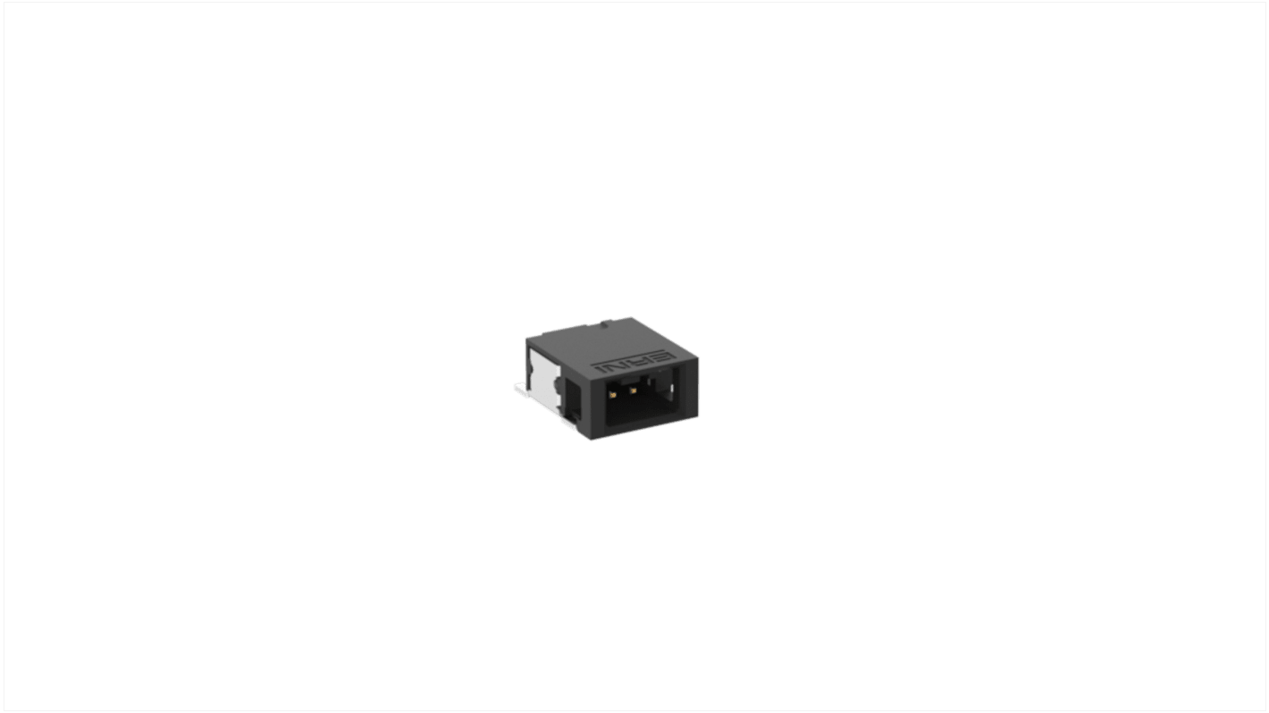 ERNI MicroBridge Series Right Angle Surface Mount PCB Header, 2 Contact(s), 1.27mm Pitch, 1 Row(s)