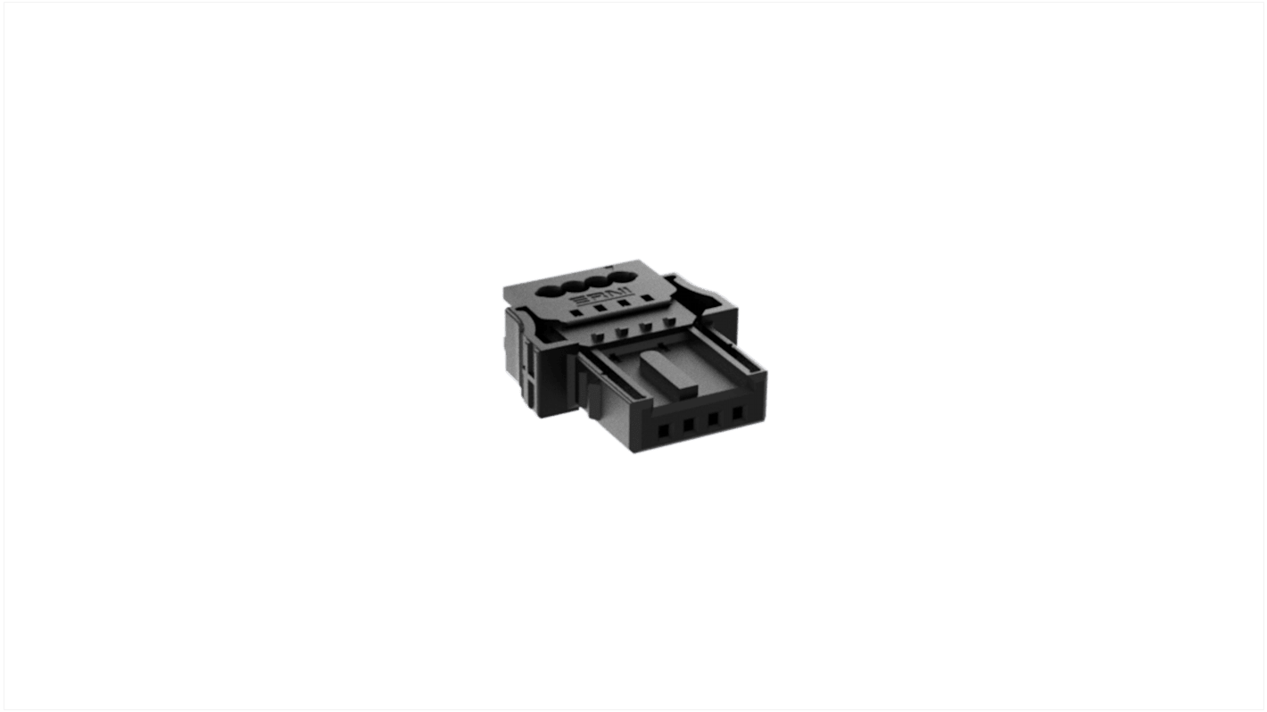 Connecteur IDC ERNI Femelle, 4 contacts, 1 rangée, pas 1.27mm, Montage sur câble CAD