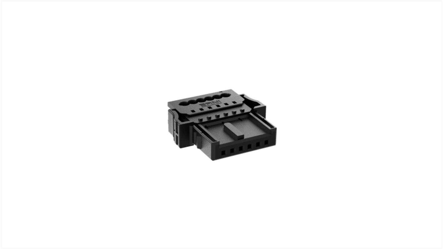Connecteur IDC ERNI Femelle, 6 contacts, 1 rangée, pas 1.27mm, Montage sur câble CAD