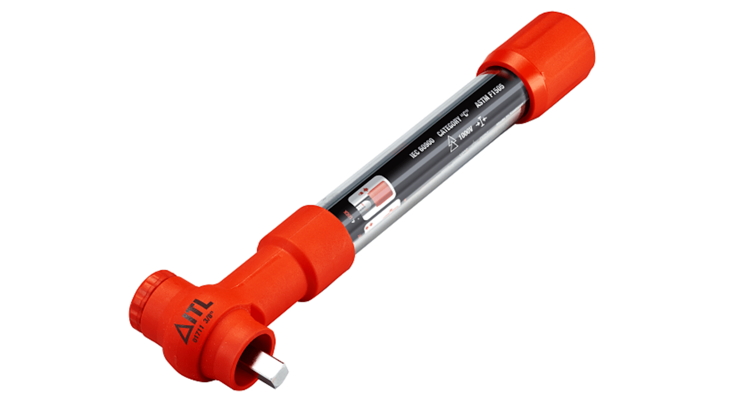 ITL Insulated Tools Ltd Mechanical Torque Wrench, 5-25Nm, 3/8 in Drive, Hex Drive