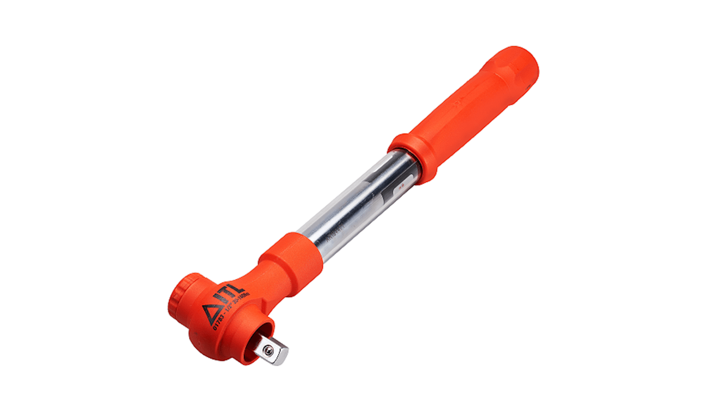 ITL Insulated Tools Ltd Mechanical Torque Wrench, 20 → 100Nm, 1/2 in Drive, Hex Drive