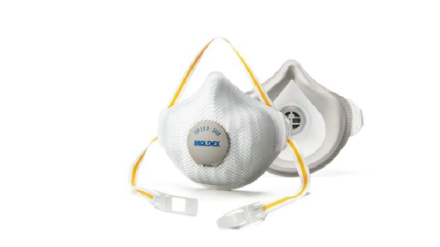 Maschera respiratoria Moldex col. Bianco, Giallo, Misura unica, Respiratore ad aria