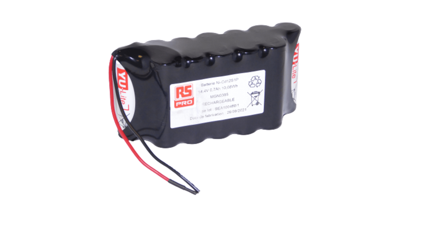 RS PRO RS PRO, 14.4V, AA, NiCd Rechargeable Battery, 700mAh