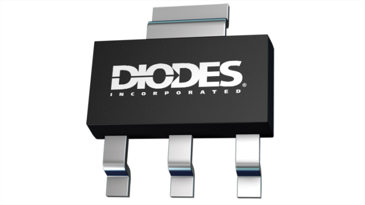 Transistor NPN DiodesZetex, 4 Pin, SOT-223 (SC-73), 1 A, 80 V, Montaggio superficiale