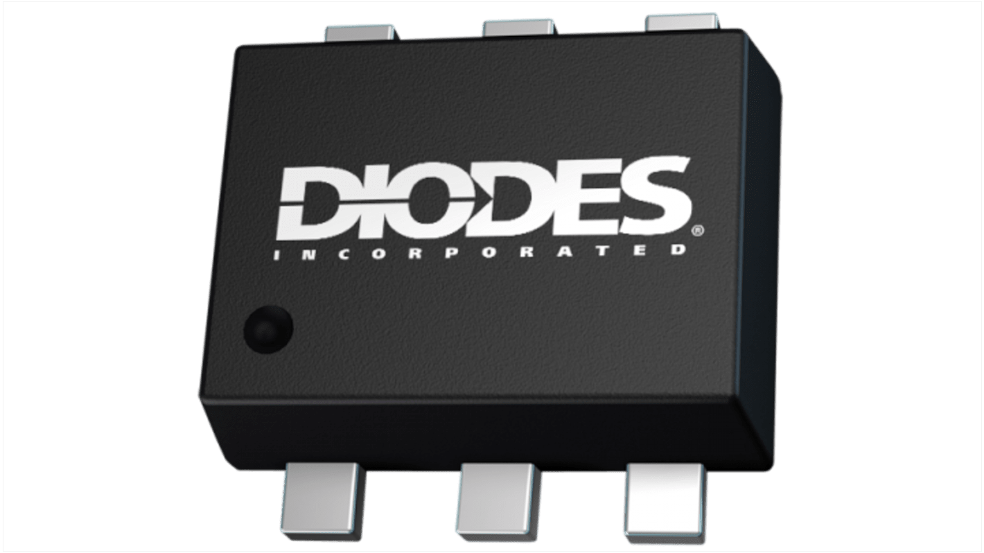 Dual N-Channel MOSFET, 350 mA, 50 V, 6-Pin SOT-563 Diodes Inc DMN53D0LV-7