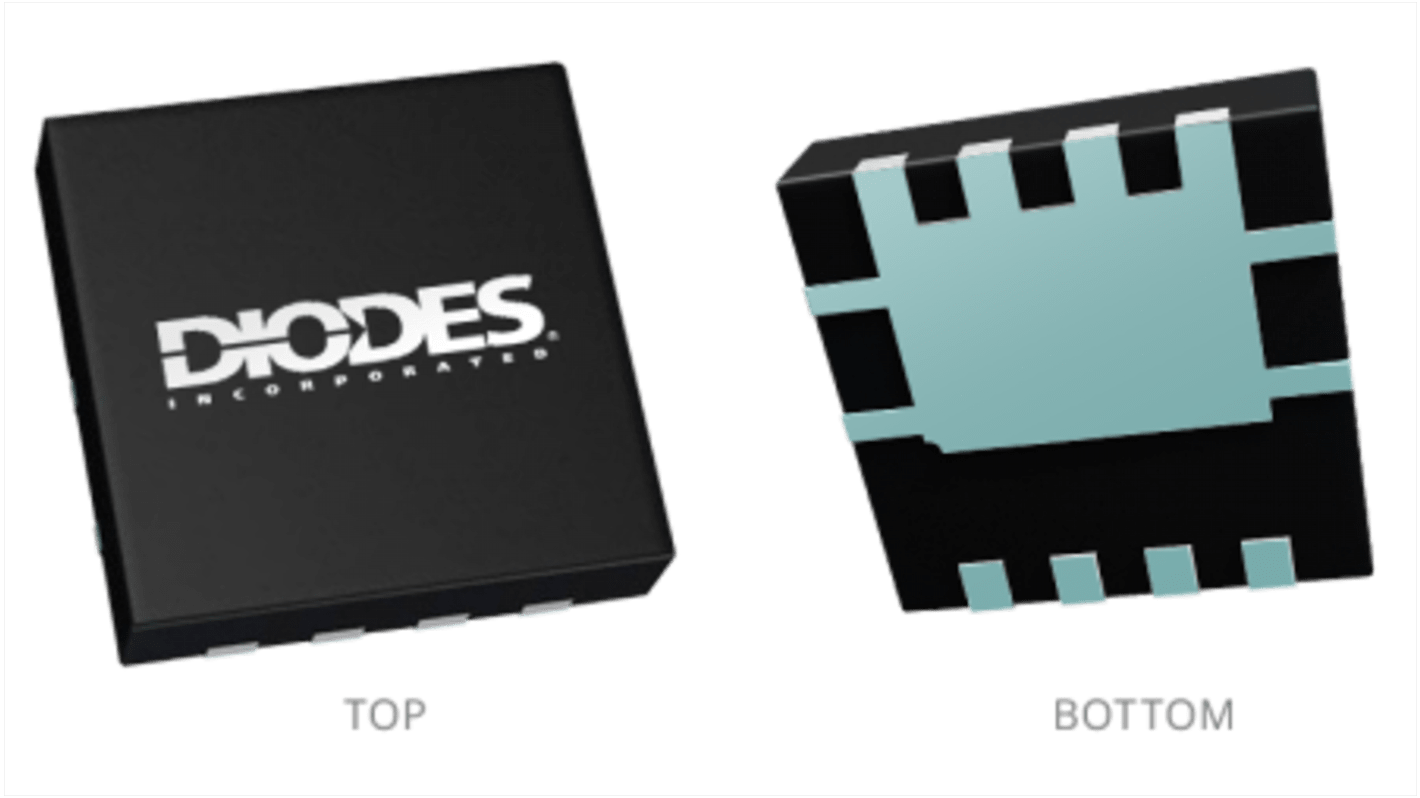 MOSFET DiodesZetex, canale N, 0,1 Ω, DiodesZetex realizza un doppio MOSFET in modalità di potenziamento a canale