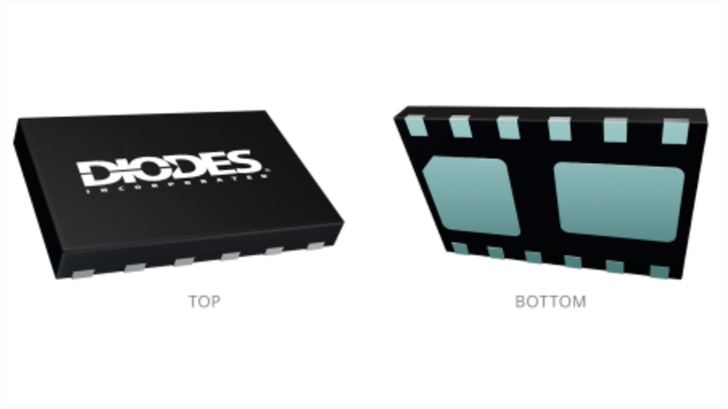 IC Controlador de LED DiodesZetex, IN: 3 → 20 V, OUT máx.:, U-DFN de 12 pines