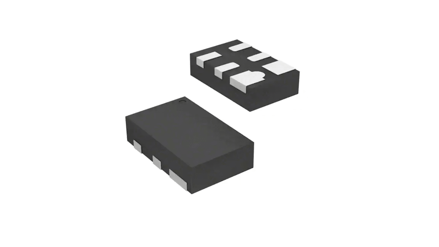 Diodes Inc D5V0F2U6LP-7, Dual-Element ESD Protection Diode, 6-Pin U-DFN1616-6