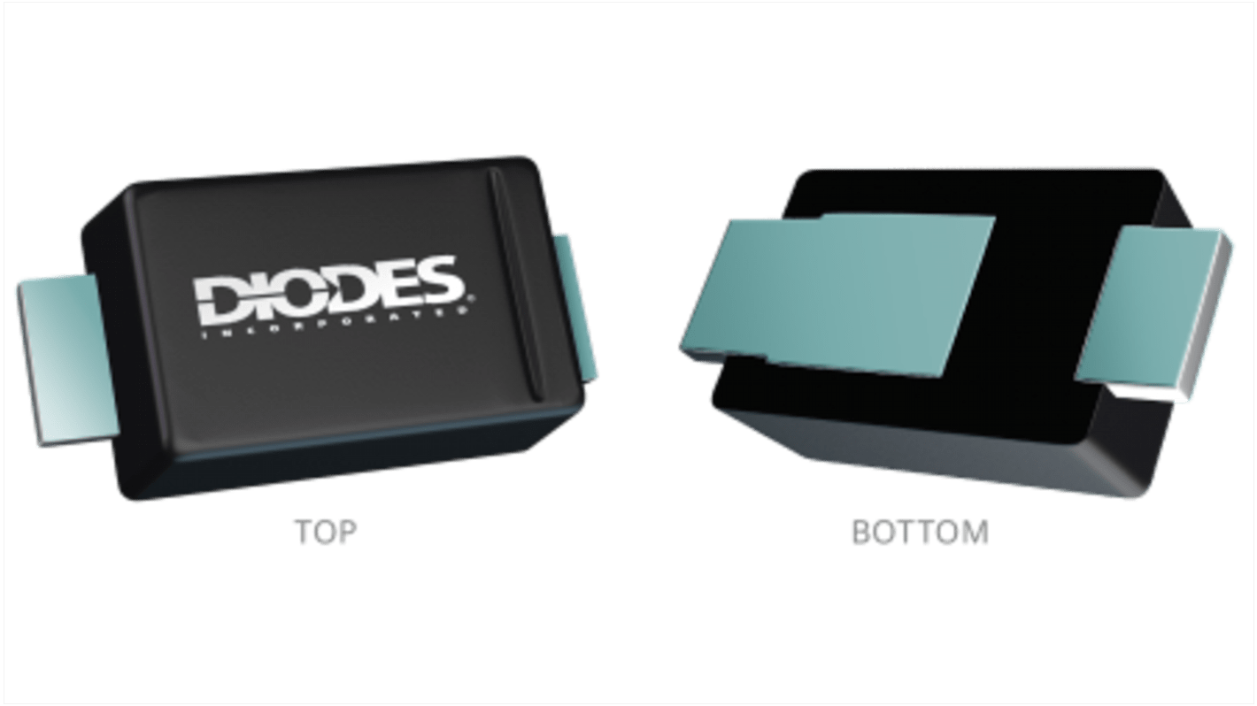 DiodesZetex アバランシェ 整流器 / ショットキーダイオード, 60V 表面実装, 2-Pin PDI123