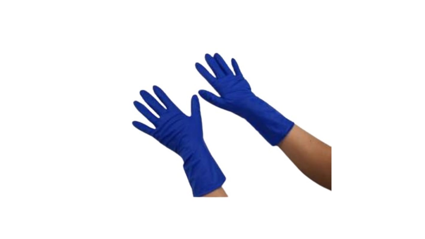 Pro Fit Blue Nitrile Abrasion Resistant, Chemical Resistant Gloves, Size 9, Large