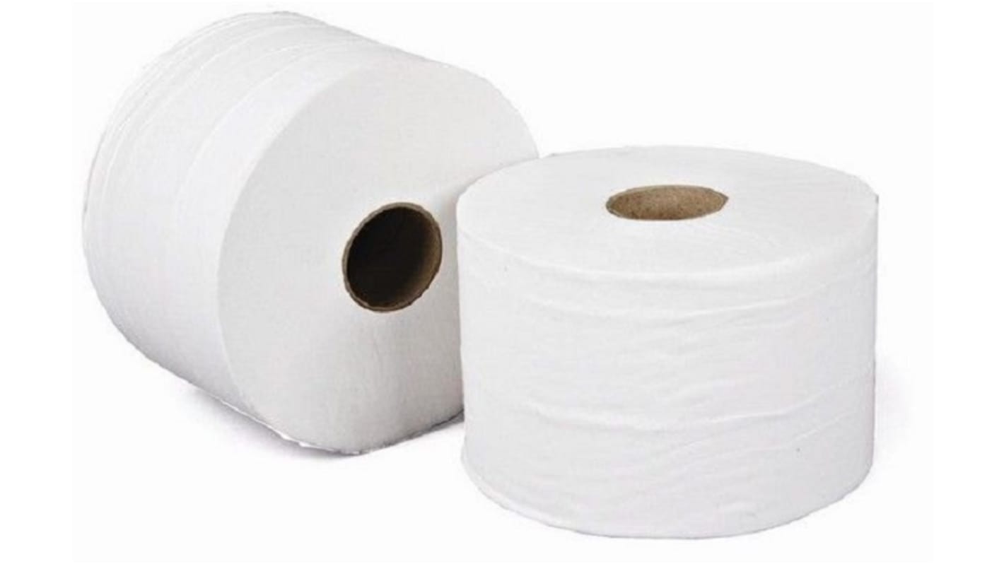 Rouleau de papier toilette, lot de 24, 2 plis