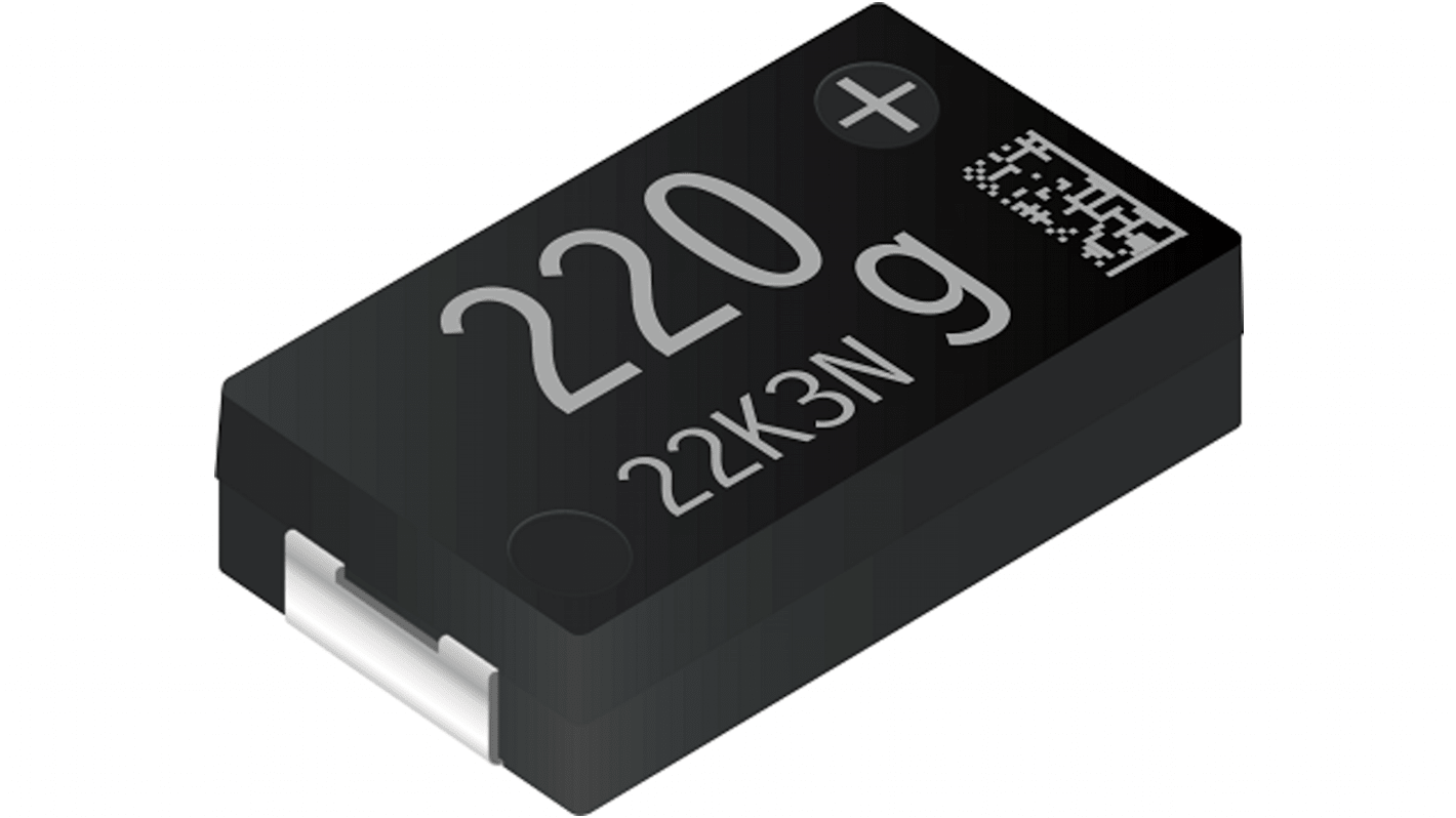 Panasonic ポリマーコンデンサ,220μF,4V,7.3 x 4.3 mm,EEFJX0G221RF | RS