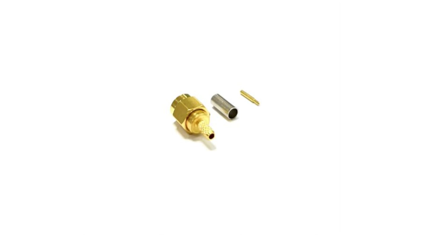 RS PRO Stecker Koaxialsteckverbinder SMA-Steckverbinder, Kabelmontage, Crimp-Anschluss, für RG174, RG316/U-Kabel, 50Ω,