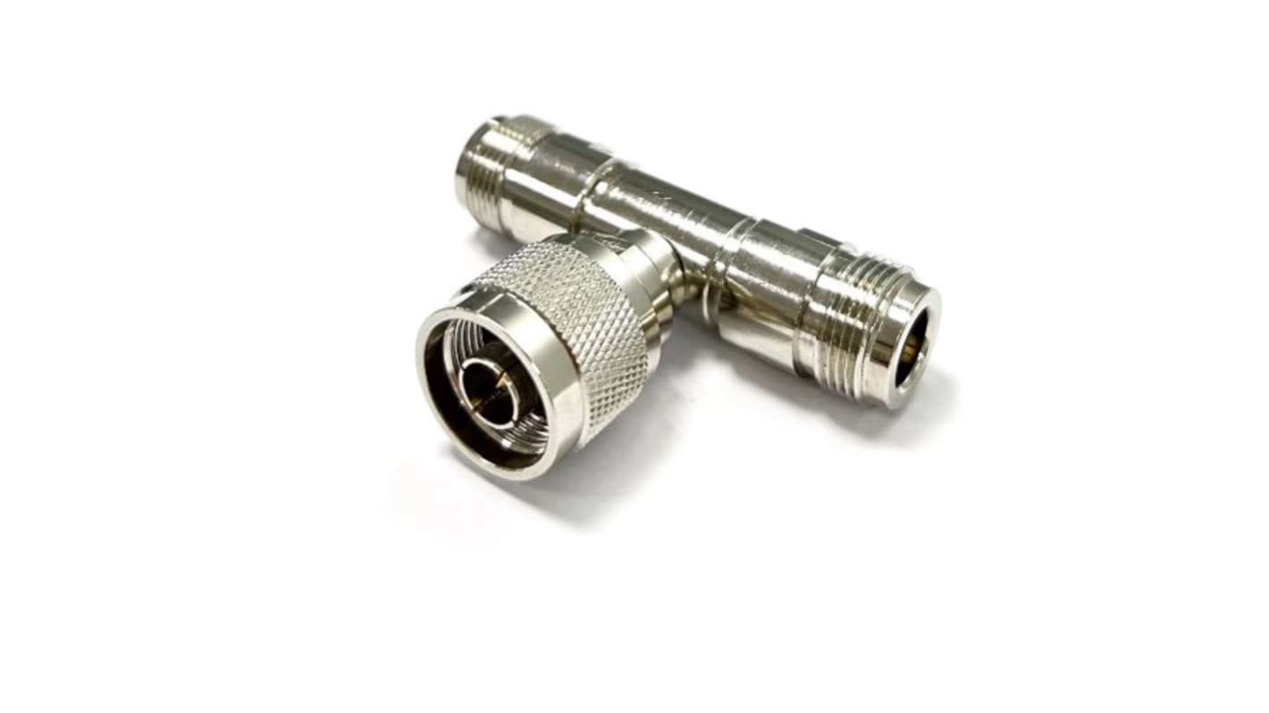 RS PRO Tee 50Ω Coaxial Adapter N Socket to N Socket 11GHz