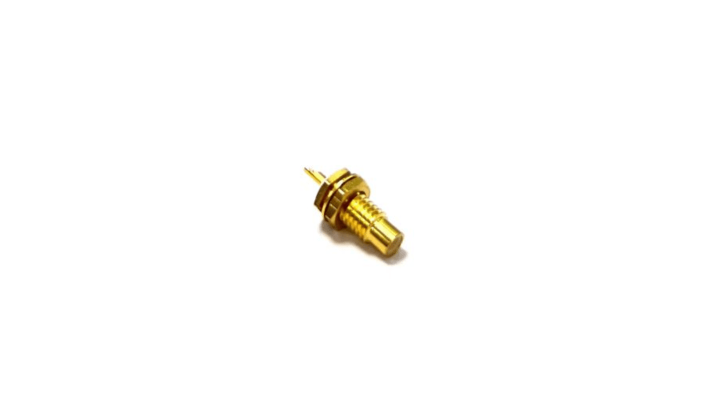 RS PRO Stecker Koaxialsteckverbinder SMC-Steckverbinder, Tafelmontage, Löt-Anschluss, für RG174-Kabel, 50Ω, Gerade