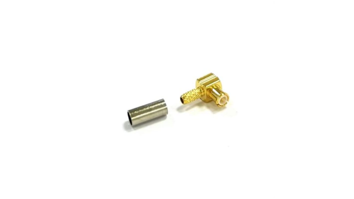 RS PRO Stecker Koaxialsteckverbinder MCX-Steckverbinder, Kabelmontage, Crimp-Anschluss, für Koaxial-Kabel, 50Ω,