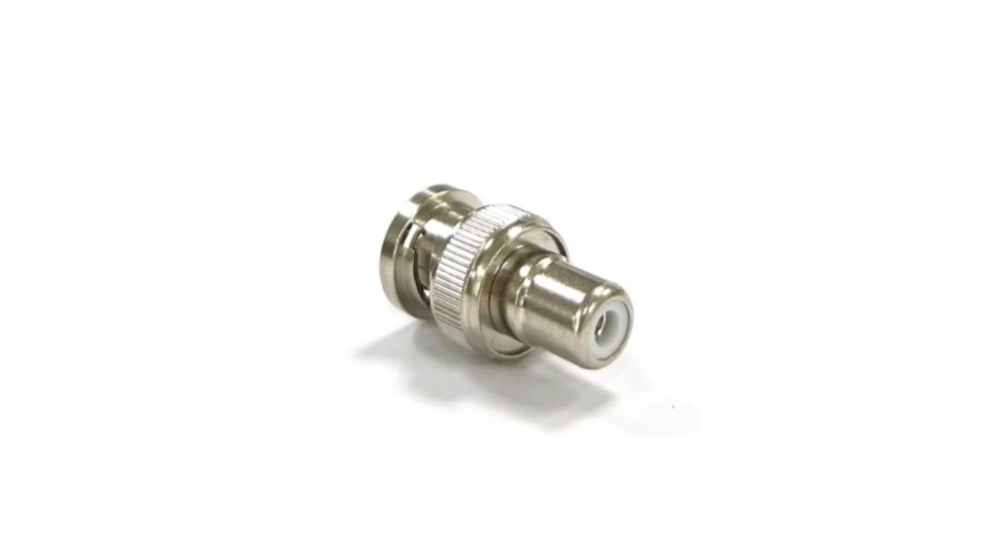 RS PRO Straight 50Ω Coaxial Adapter BNC Plug to RCA Socket 250Hz