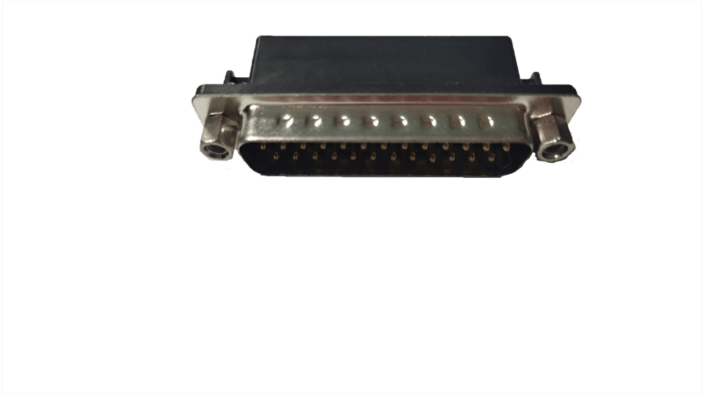 RS PRO 25 Way Right Angle Panel Mount Dsub Connector Plug, 2.77mm