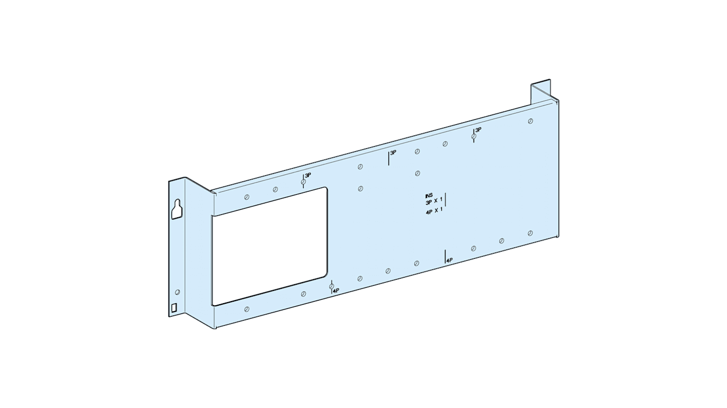 Schneider Electric Steel Mounting Plate, 150mm H, 600mm W for Use with CVS, INS Series, INV, NSX