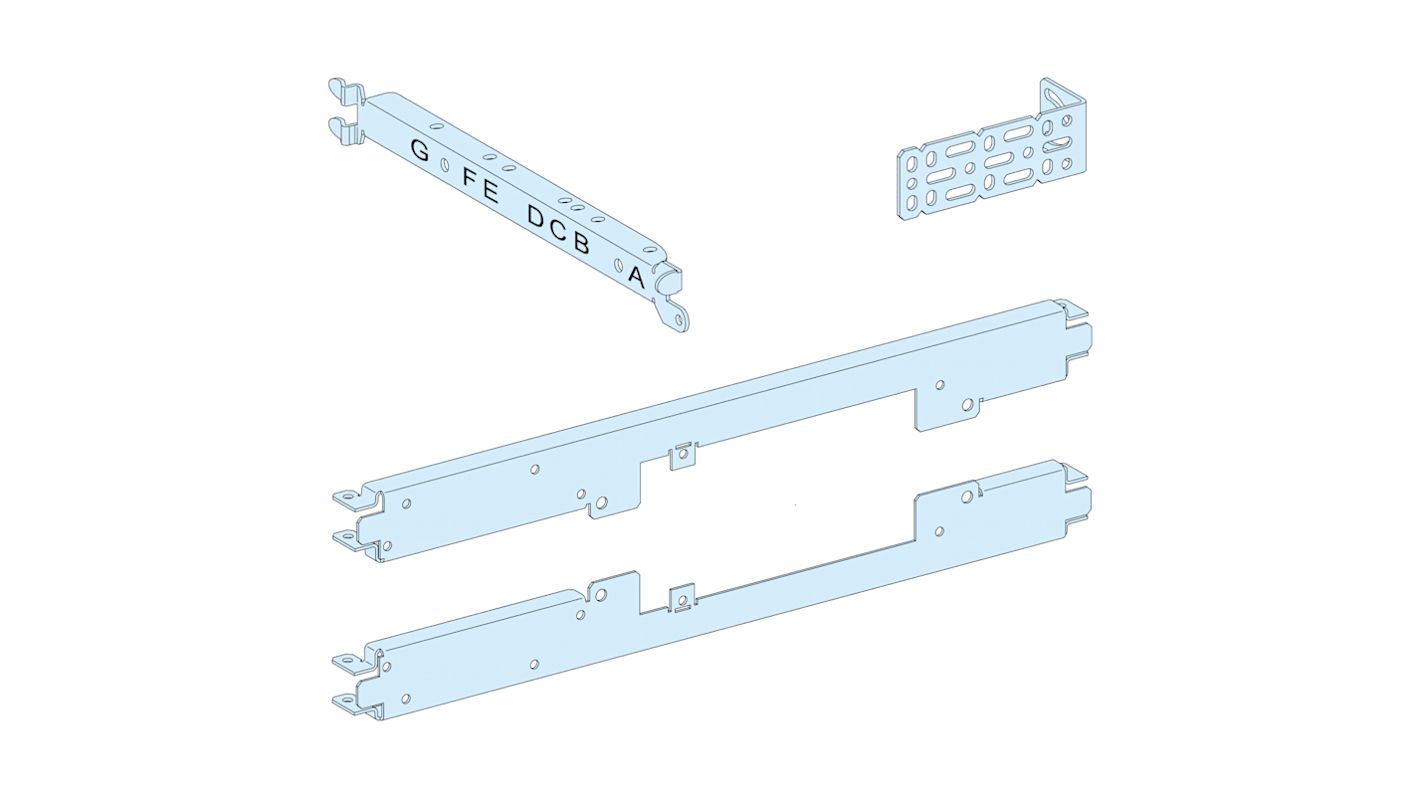 Schneider Electric Stahl Montageplatte, 650mm