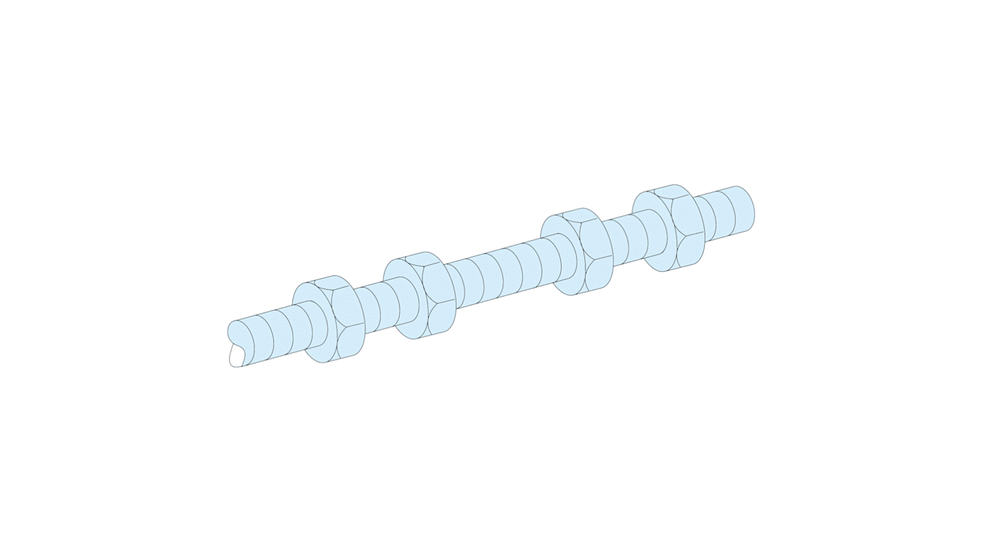 Schneider Electric Metal Spacing Rod for Use with Edgewise Bars, 30mm