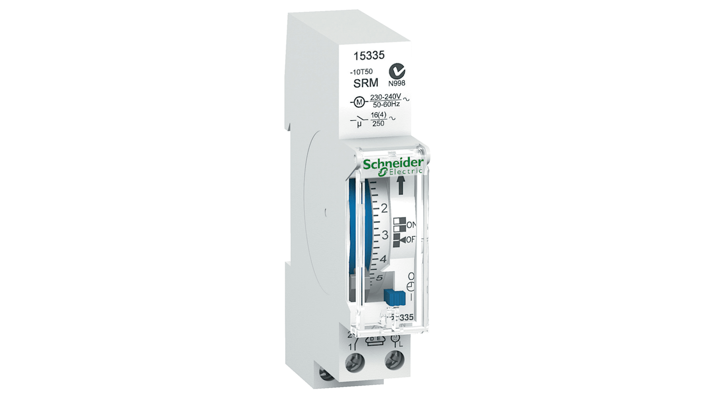 15335 Schneider Electric Analogue Time Switch 230 V ac, 1Channel RS