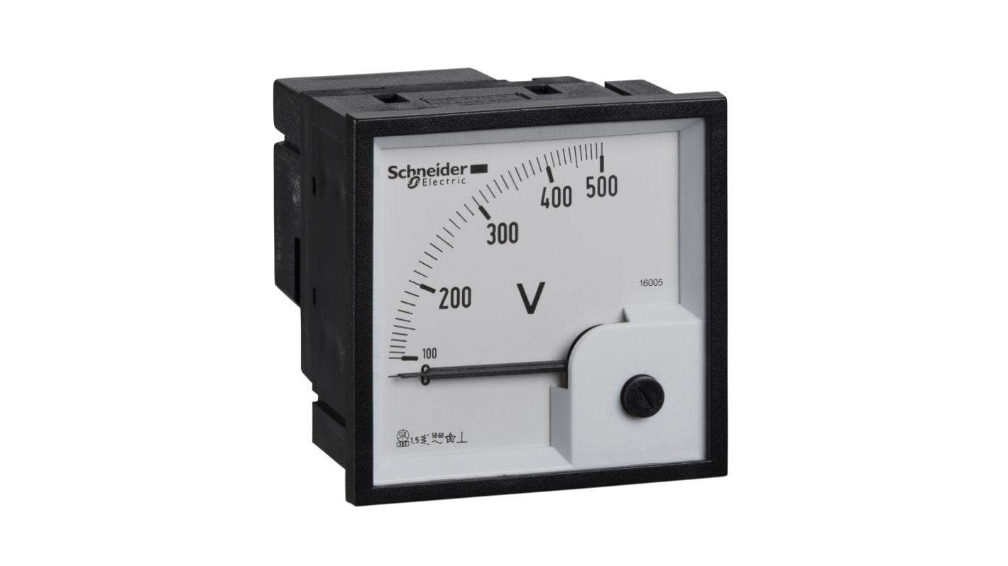 Schneider Electric Analoges Voltmeter AC Analog-Anzeige, 72mm, 72mm