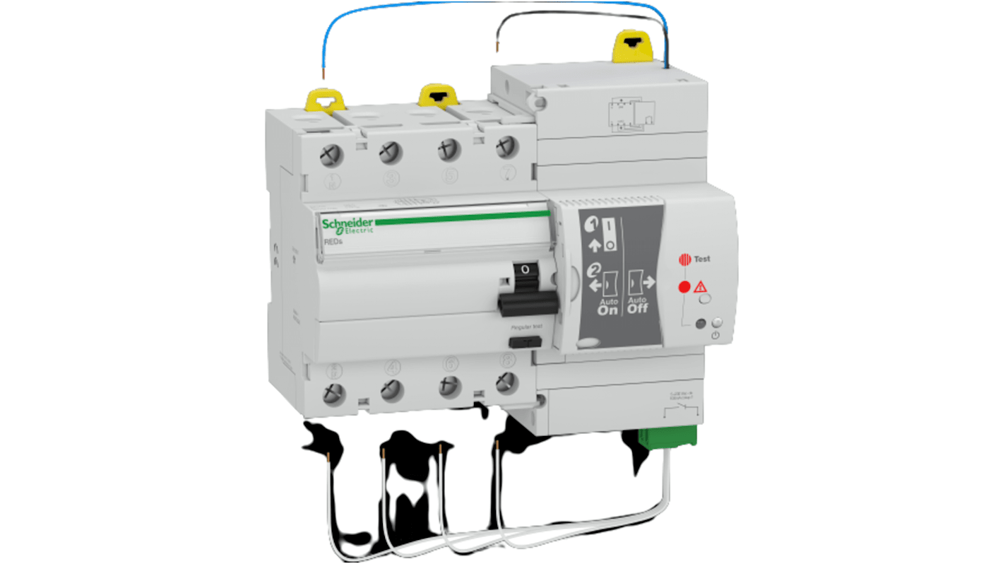 18266 | Schneider Electric RCCB, 40A, 4 Pole, 30mA, Type A, 400V ac | RS