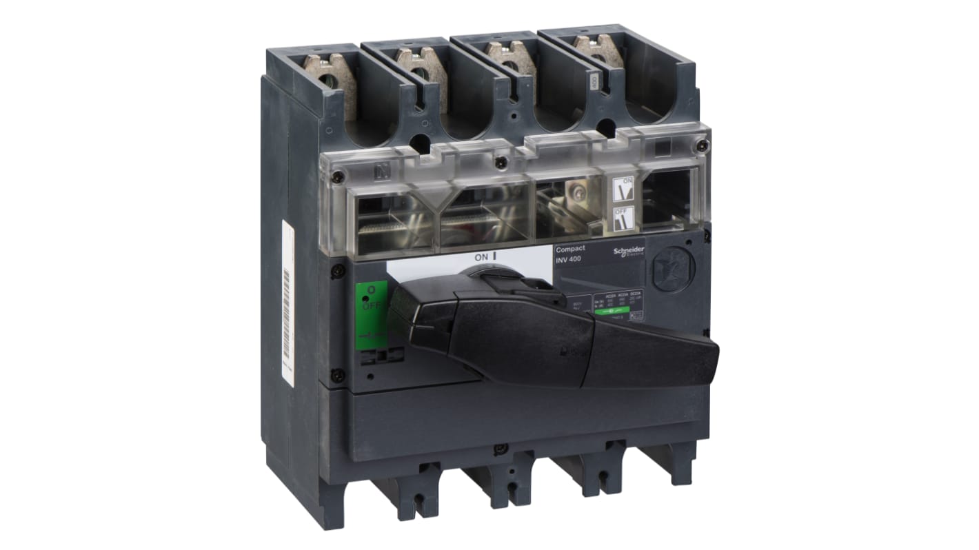 Interrupteur-sectionneur Schneider Electric Compact, 4, 400A