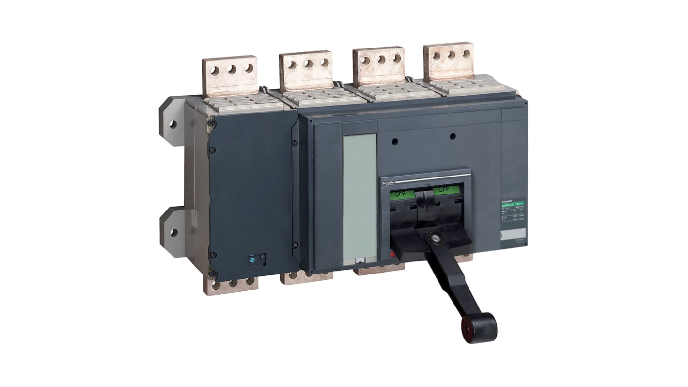 Schneider Electric, Compact MCCB 4P 3.2kA, Fixed Mount