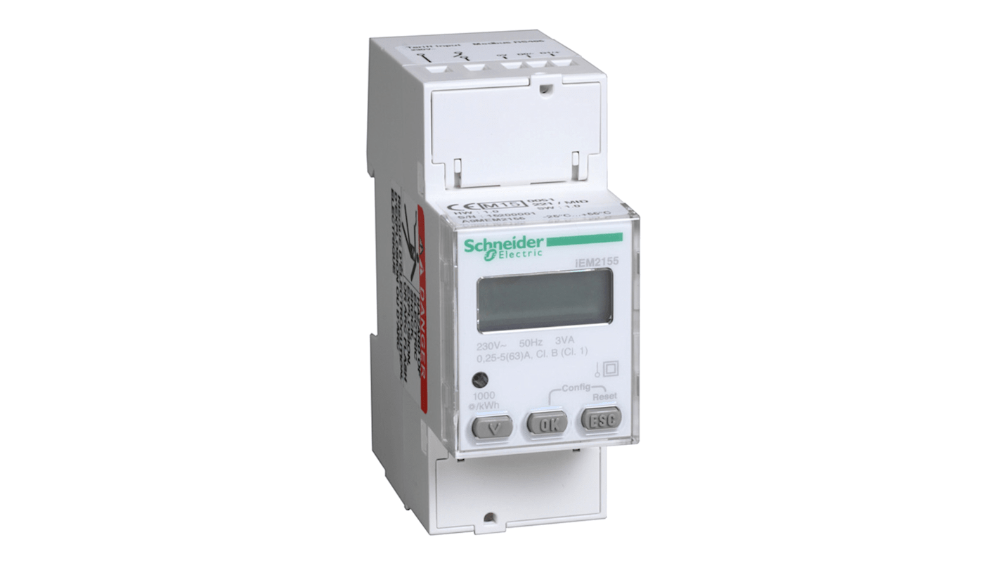 Schneider Electric IEM2155 Energiemessgerät LCD / 1, 3-phasig