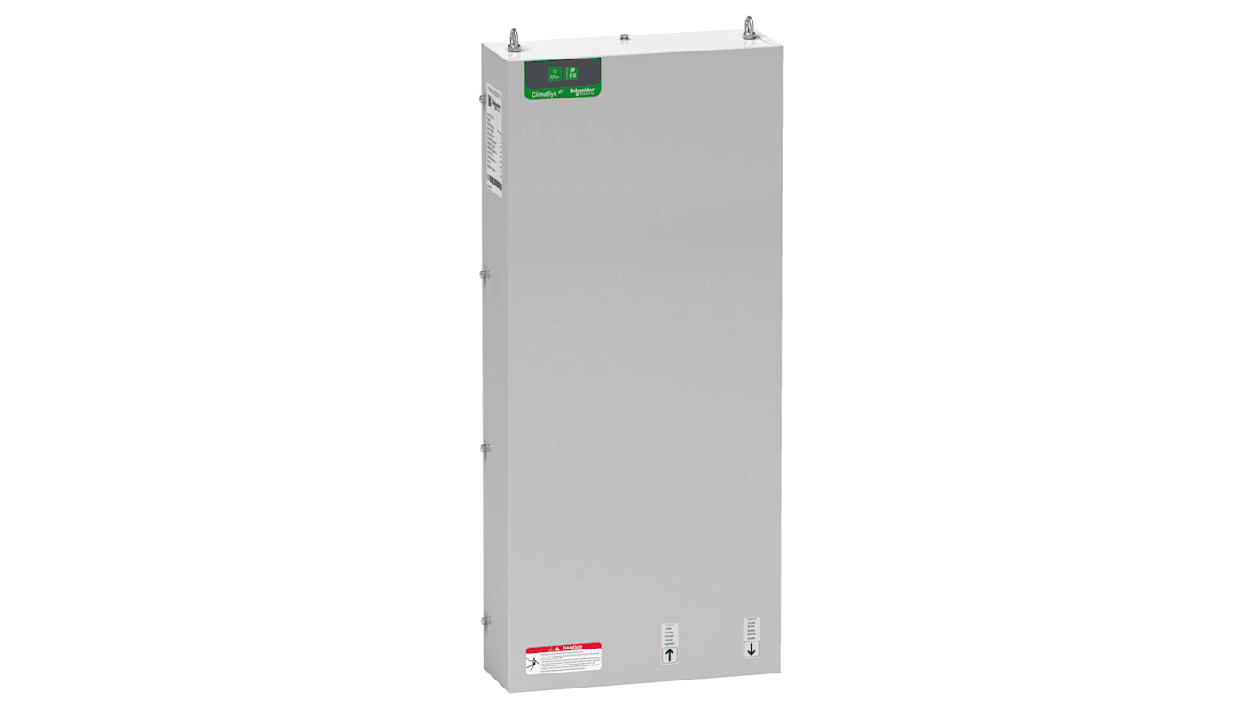 Intercambiador aire-agua Schneider Electric serie NSYCE de Acero, 901 x 398 x 137mm, para usar con ClimaSys