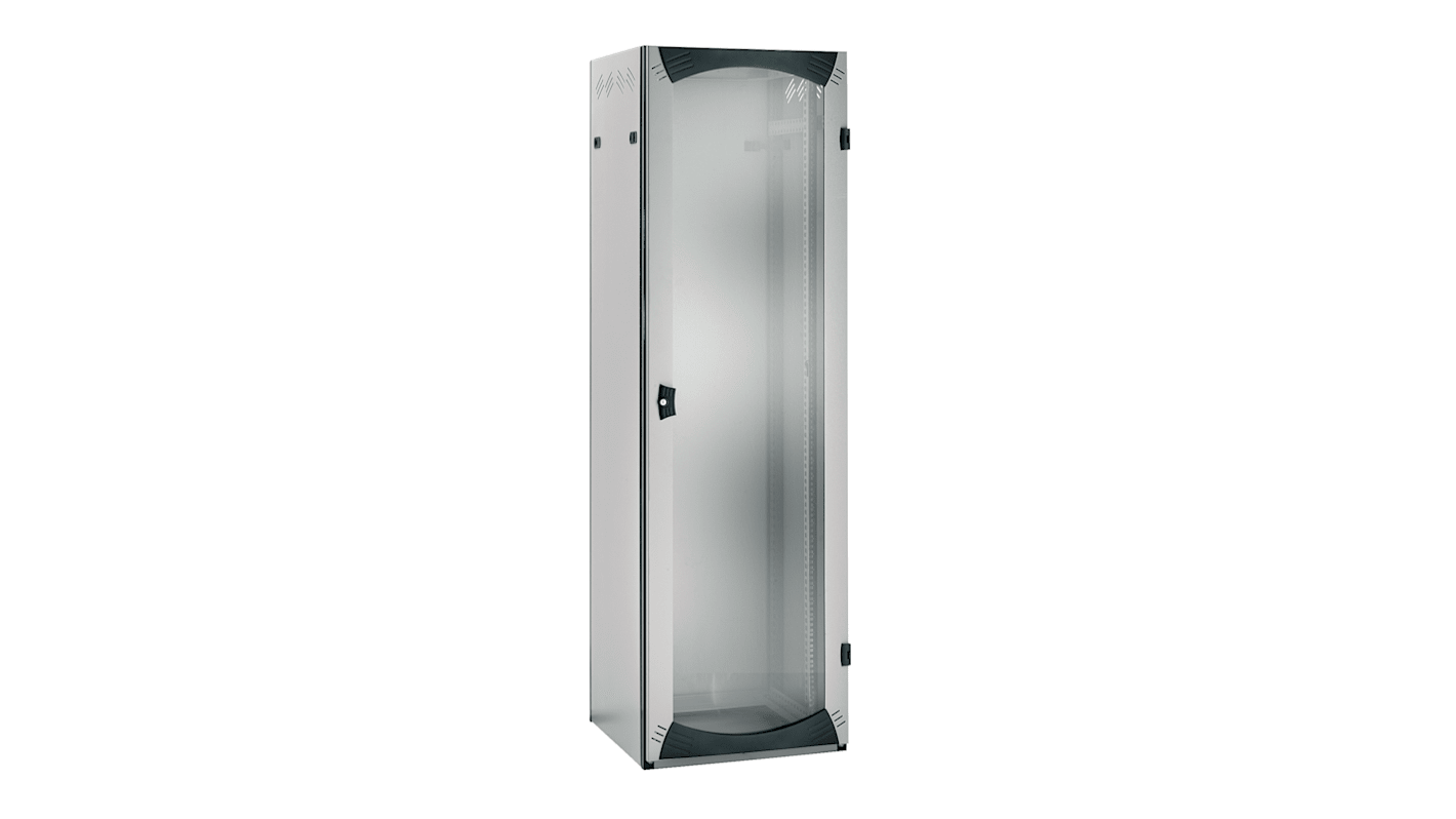 Schneider Electric Systemschrank IP20, aus Stahl Hellgrau, eine Tür transparent, 2000 x 600 x 600mm