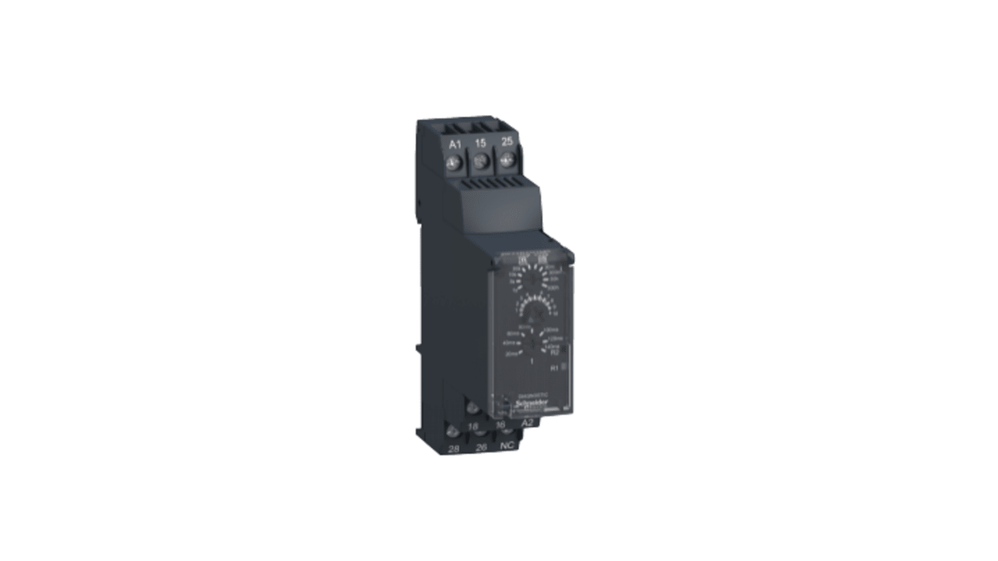 Relais temporisé Schneider Electric Harmony Time, 240V c.a., Rail DIN, 2 contacts