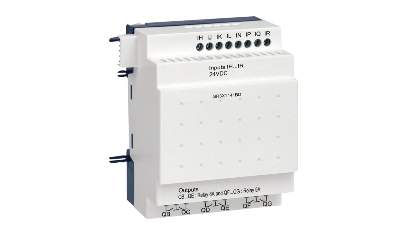 Zelio Logic E/A-Modul, 8 Eing. / 8 Digitaleing. Relais Ausg.Typ Diskret Eing.Typ für Zelio Logic-Module