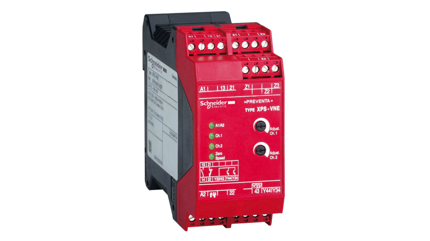 Schneider Electric Dual-Channel Safety Relay, 24V, 2 Safety Contacts