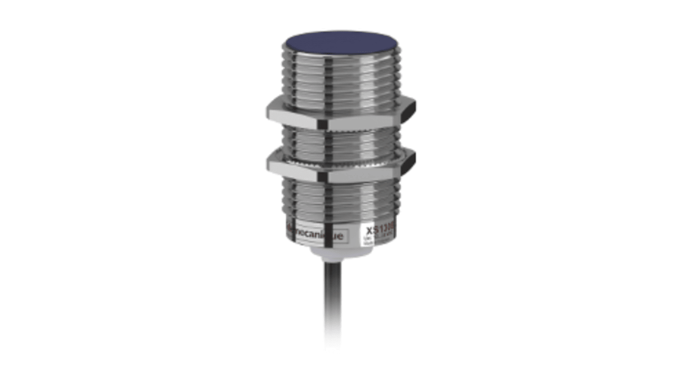 Telemecanique Sensors Inductive Barrel-Style Inductive Proximity Sensor, M30 x 1.5, 15 mm Detection, NPN Output, 24 V