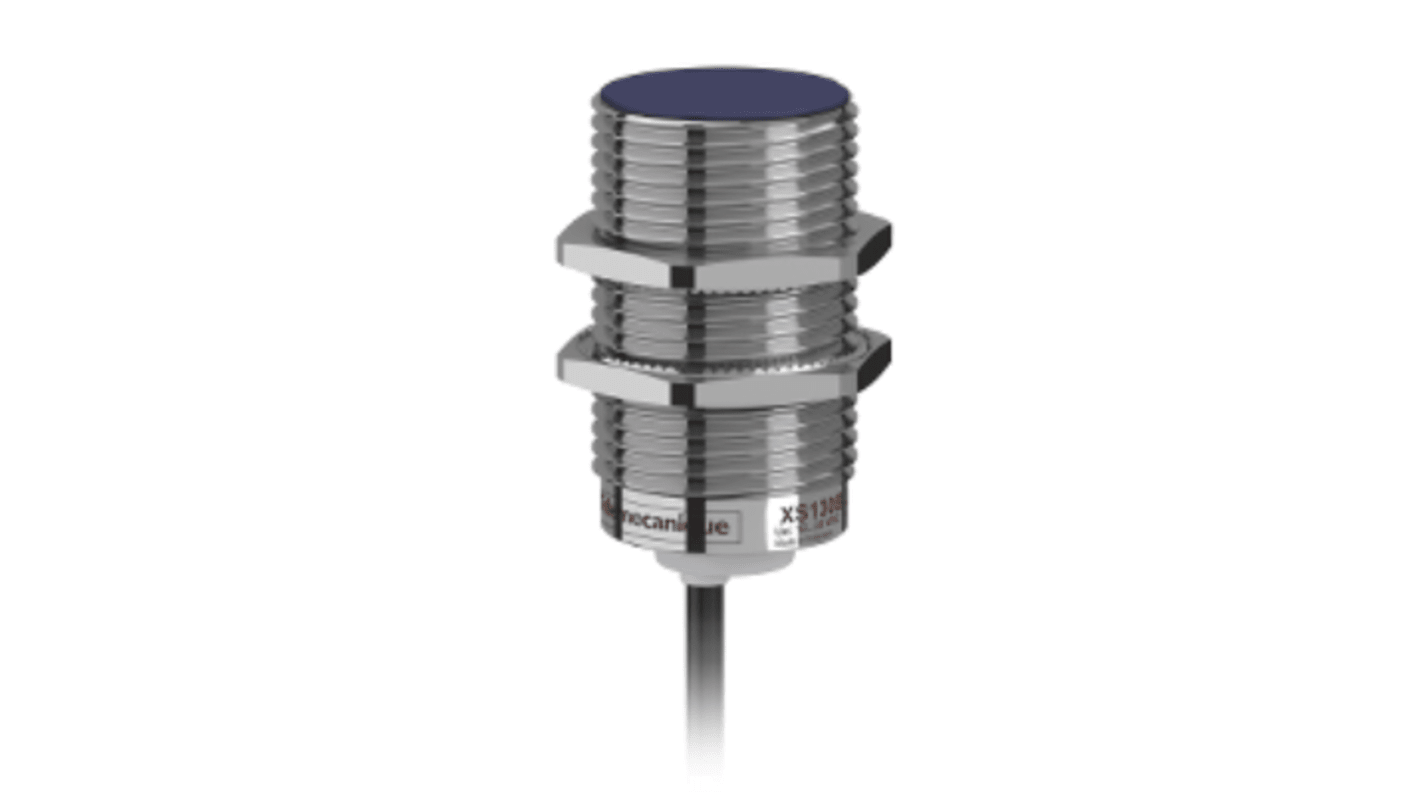 Telemecanique Sensors Inductive Barrel-Style Inductive Proximity Sensor, M30 x 1.5, 15 mm Detection, PNP Output, 24 V