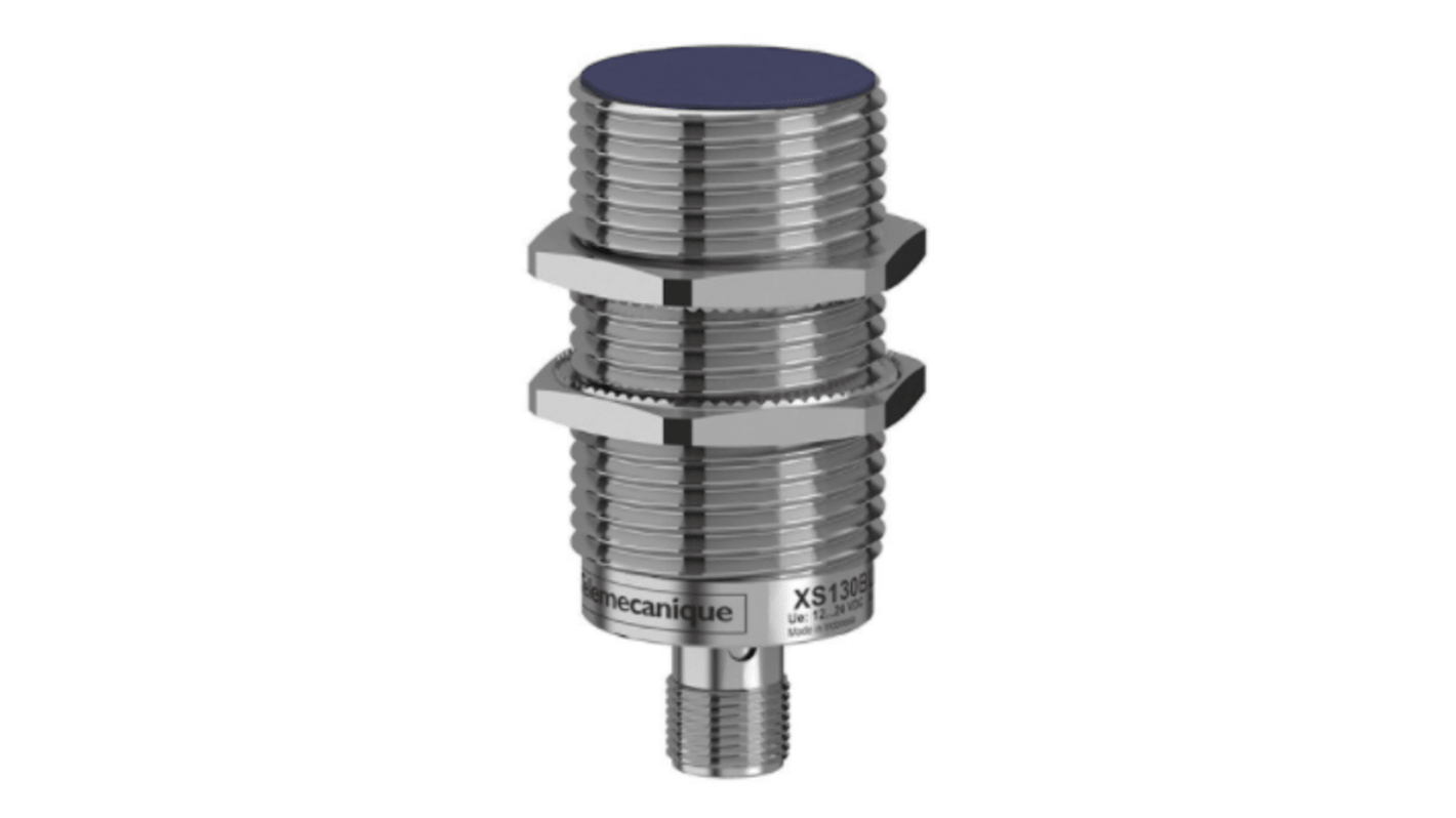 Telemecanique Sensors Inductive Barrel-Style Inductive Proximity Sensor, M30 x 1.5, 15 mm Detection, PNP Output, 24 V