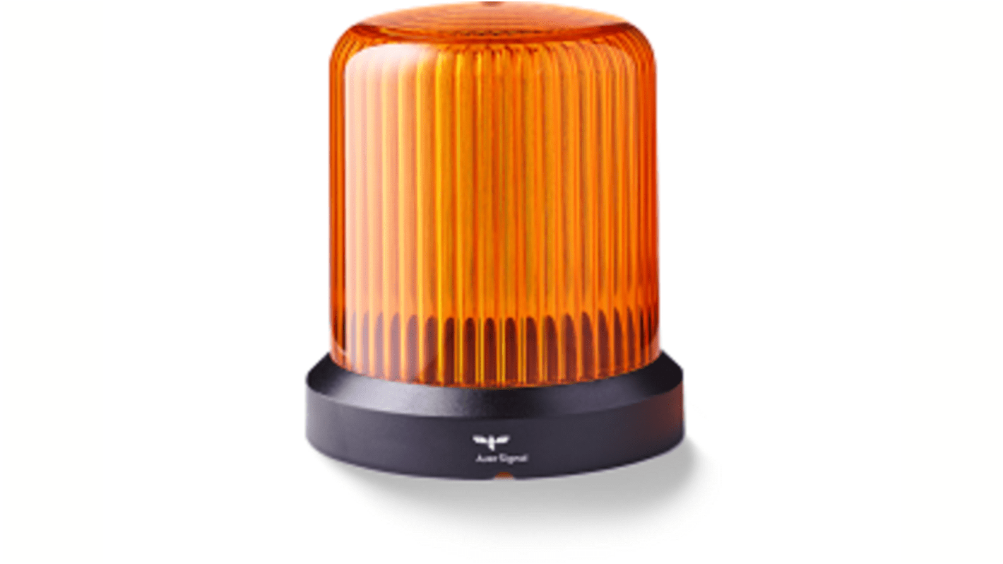 AUER Signal RDMHP Series Amber Multiple Effect Beacon, 24 V ac/dc, Base Mount, LED Bulb, IP66